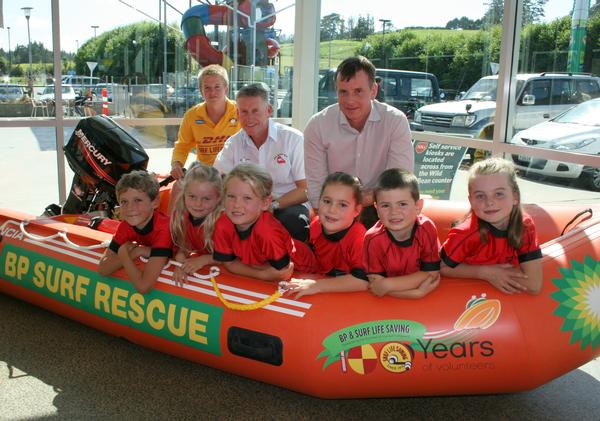 Mike McGuinness MD of BP and Mike Taylor President of Red Beach with Nippers